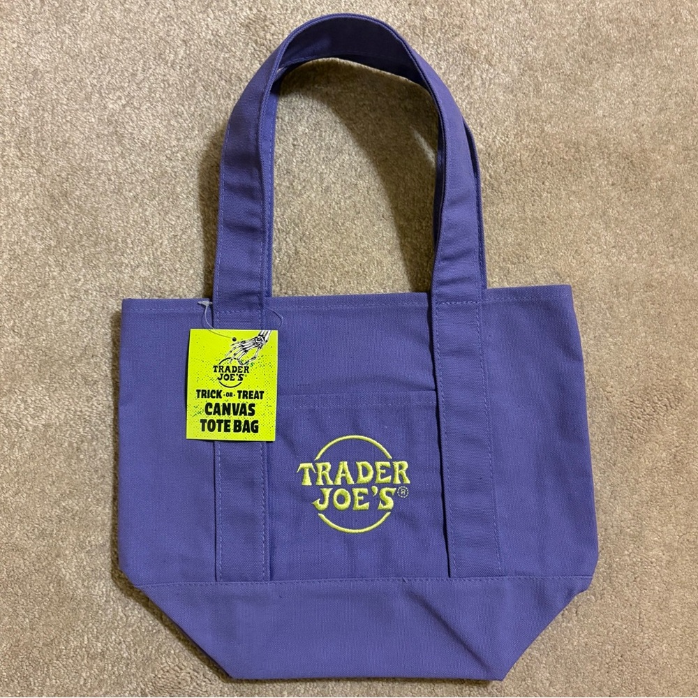NWT - Trader Joe’s ‘Trick -or- Treat’ Canvas Tote Bag